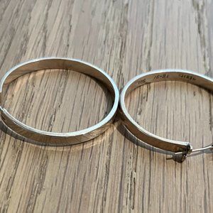 925 Sterling Silver hoop earrings